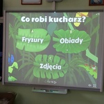 Zdjęcie slajdu quizu edukacyjnego o zawodach.