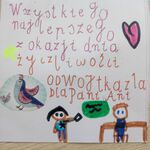 List napisany przez ucznia.