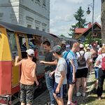 Społeczność szkolna w trakcie wycieczki do Supraśla.