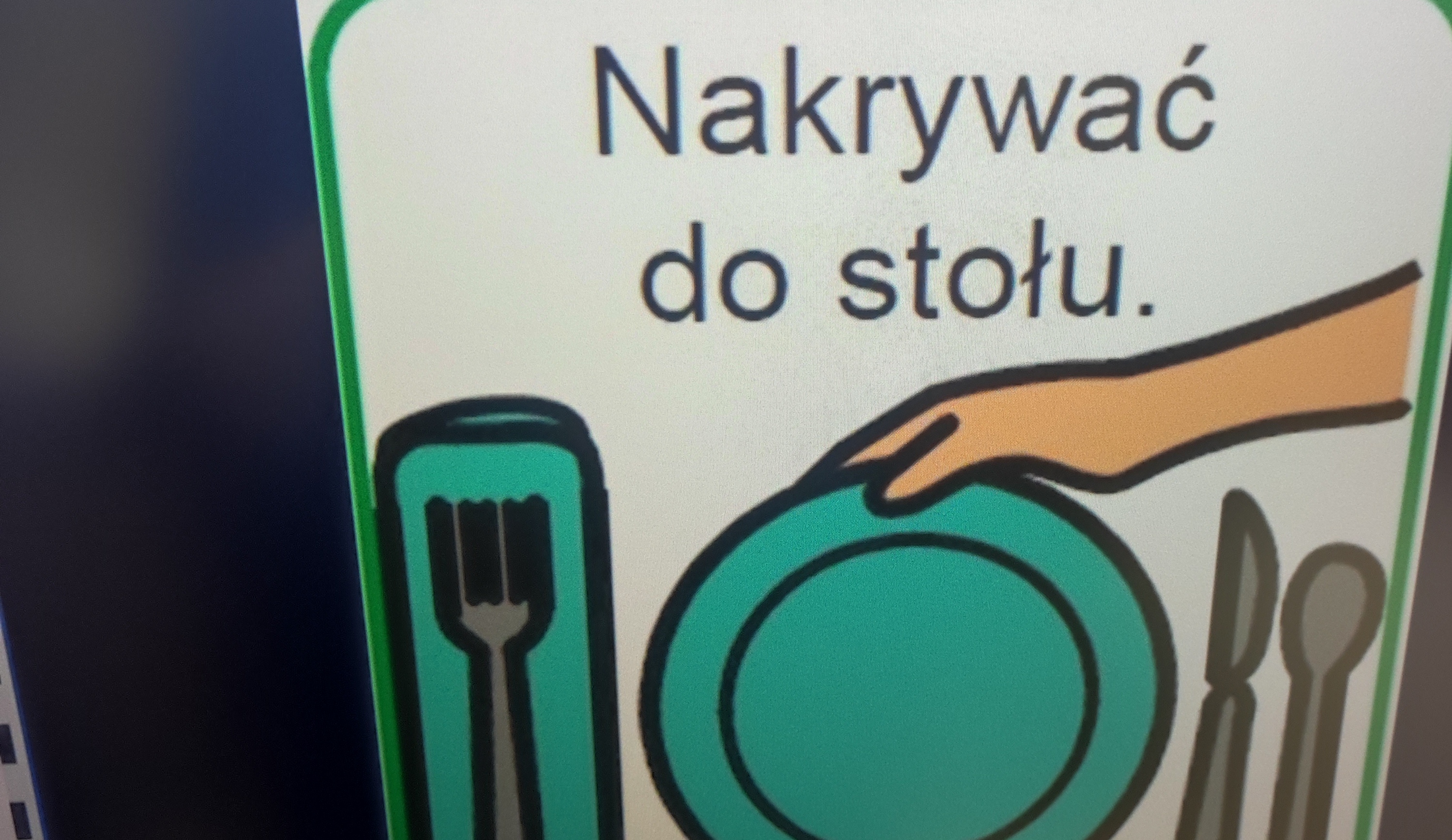 Symbol - Nakrywać do stołu.
