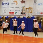 Uczniowie naszej szkoły w trakcie występu na festiwalu.