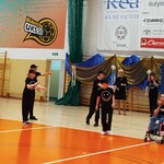 Uczniowie naszej szkoły w trakcie występu na festiwalu.