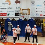 Uczniowie naszej szkoły w trakcie występu na festiwalu.