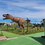 Makieta przedstawiająca dinozaura