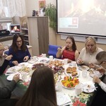 Społeczność klasy Ve w trakcie wigilii klasowej