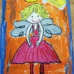Praca plastyczna przedstawiająca anioła