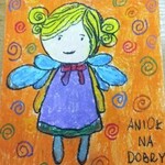 Praca plastyczna przedstawiająca anioła