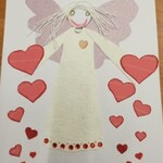 Praca plastyczna przedstawiająca anioła