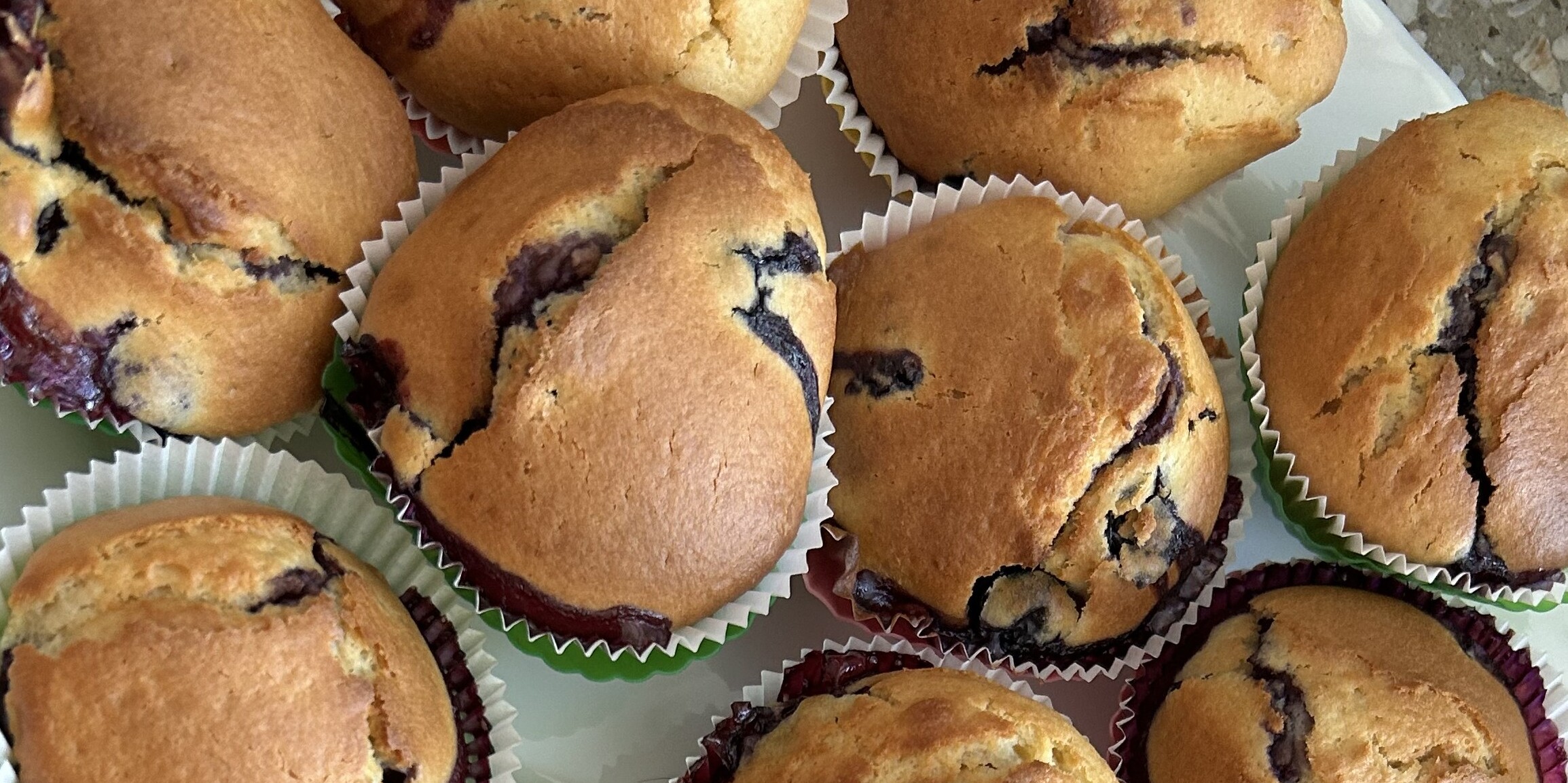 Muffinki na talerzu