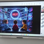 Slajd wyświetlany na ekranie w trakcie lekcji online