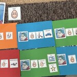 Kolorowe kartki ze zdaniami PCS