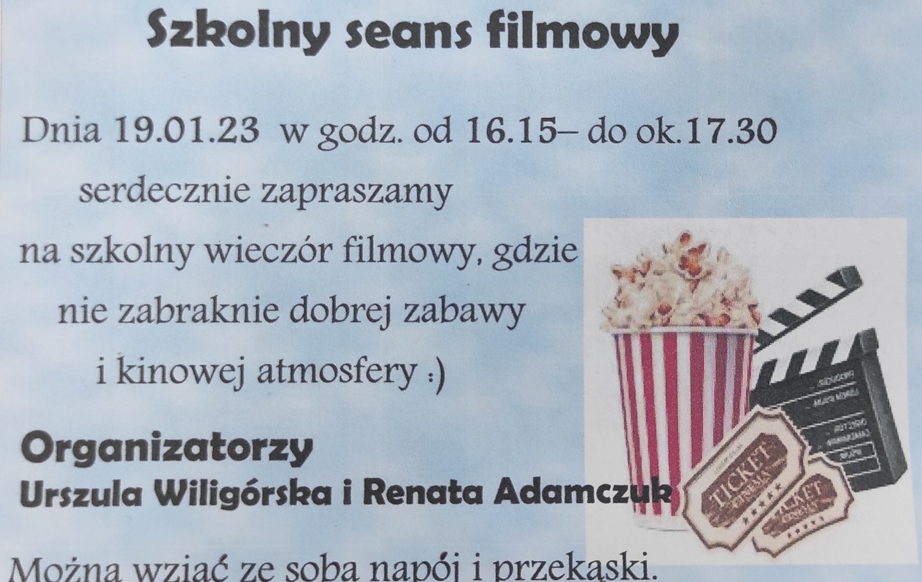 Bilet na seans filmowy