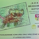 Plakat informacyjny o podsumowaniu konkursu.