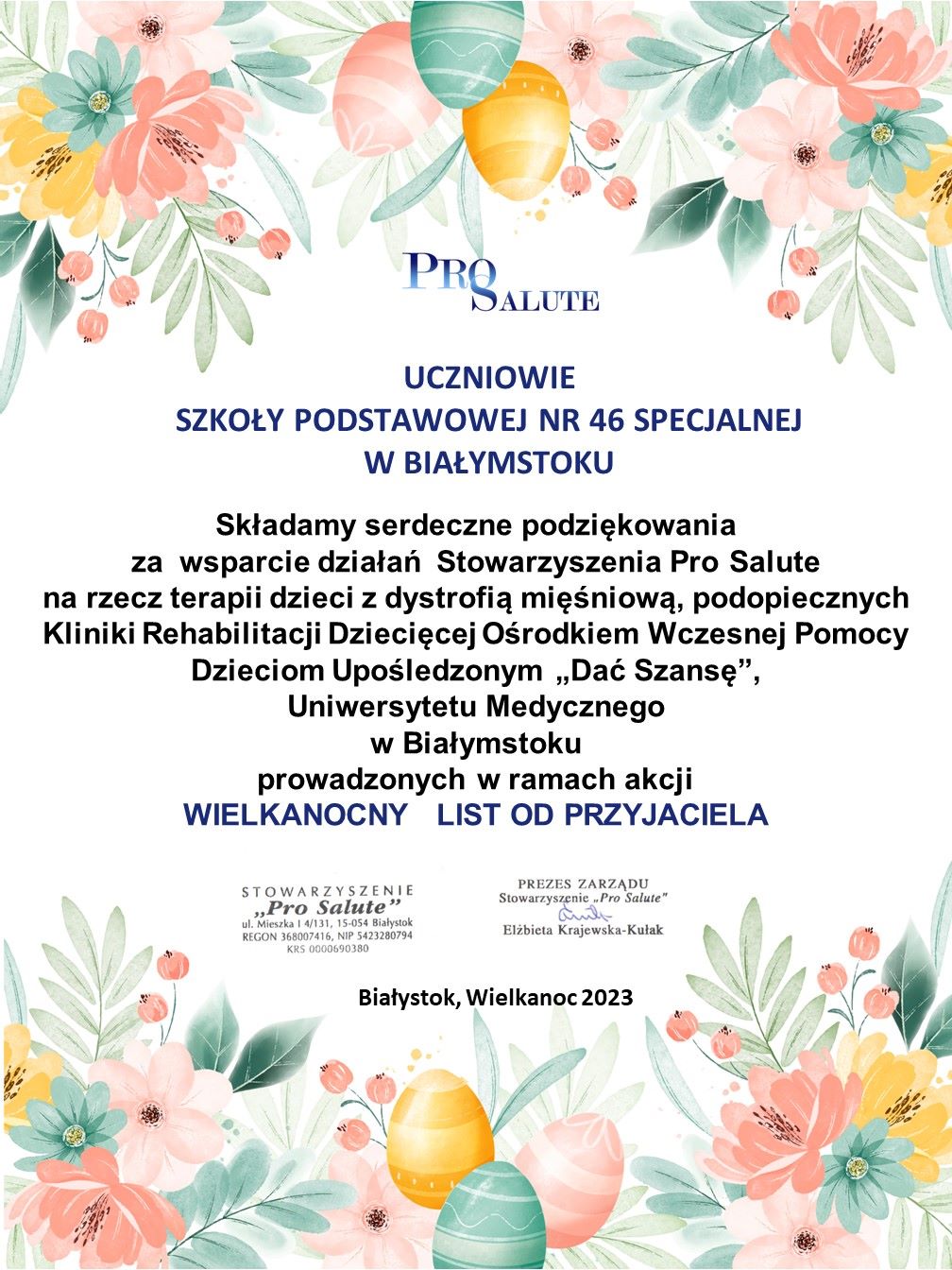 Podziękowanie.