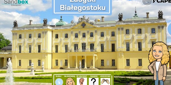 Pałac Branickich - strona tytułowa quizu